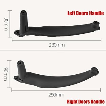 Door Pull Handle Car Interior Door Handle Inner Panel Pull Trim Cover for E70 E71 X5 X6 2007 2008 2009 2010 2011 2012 2013
