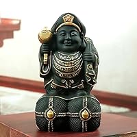 Amazon｜【dsdsad】七福神 大黒天 木彫り【開運・招福・縁起物・玄関