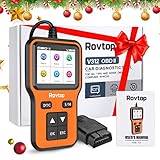 【Allgemeine Kompatibilität】Rovtop obd2 auslesegerat unterstützt alle OBD2-Protokolle: SAE J1850 PWM, SAE J1850 VPW, ISO 9141-2, ISO 14230-4 (KWP2000) und ISO 15765-4 / SAE J2480 (CAN). ABS ist eine private Vereinbarung, die Teil des Bremssystems ist. Dieses Produkt unterstützt nicht das Lesen und Löschen von Fehlercodes für private Vereinbarungen ABS, SRS (Airbag).