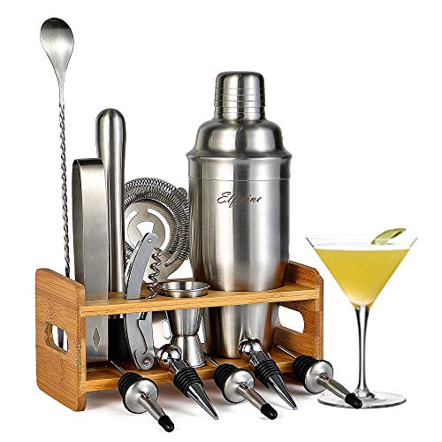 Bartender Kit Cocktail Shaker Set- 14 Pcs Cocktail Making Set, Professional Home Bartending