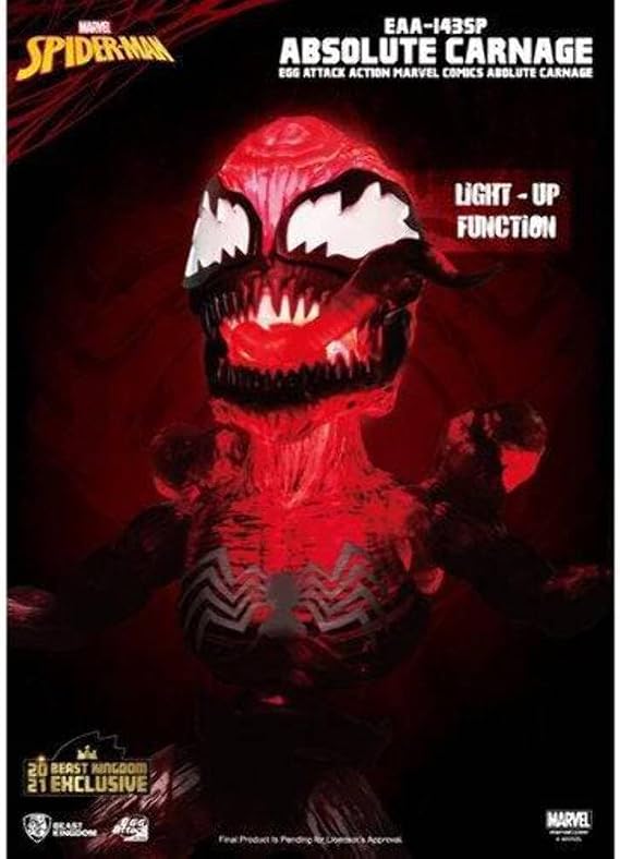 Beast Kingdom Marvel Comics: Absolute Carnage EAA-143SP Egg Attack Special Edition Action Figure, Multicolor