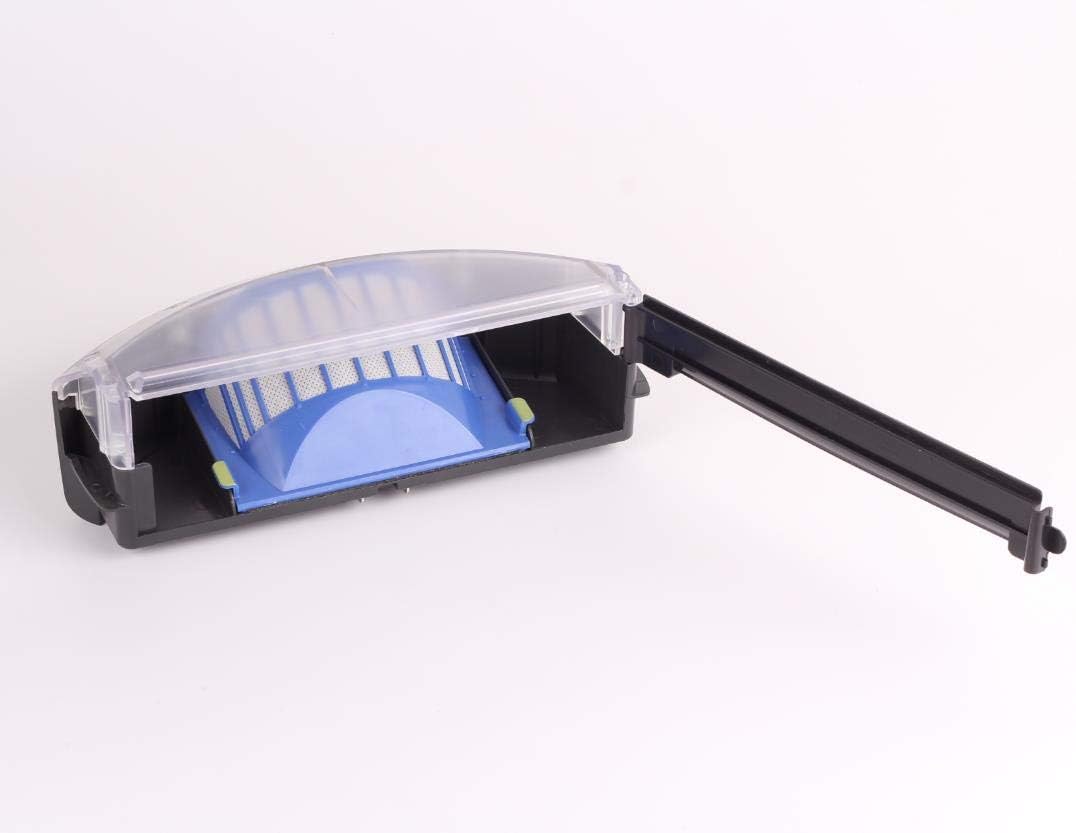 Hepa Filter Dust bin AeroVac Bin Box Compatible for Irobot Roomba 500 600 Series 527 595 620 675 692 694 Collection Box Filter Box Collector Parts Replacement (not fit 680 690)