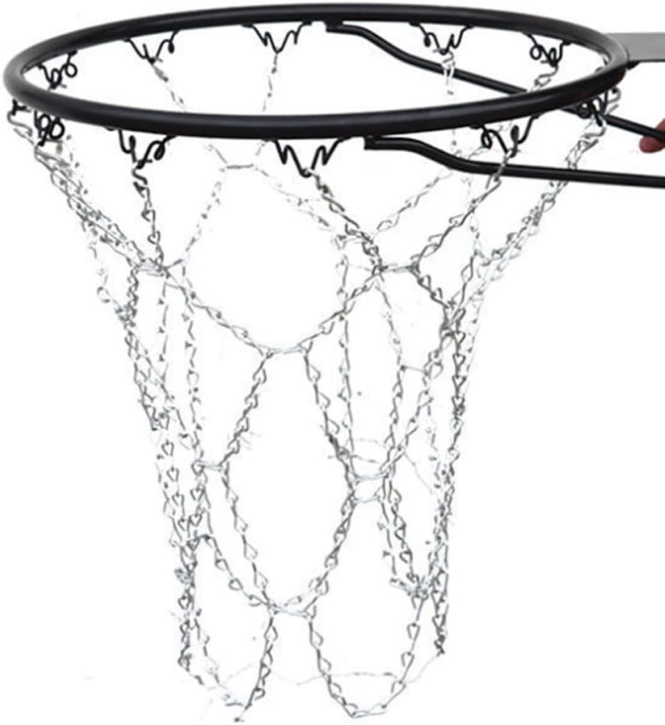 Iron Chain Basketball Net Replacement Heavy Duty 2 Pcs