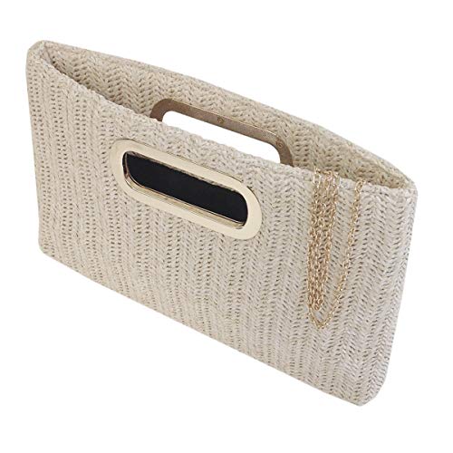 Top Handle Straw Clutch miniatura 3