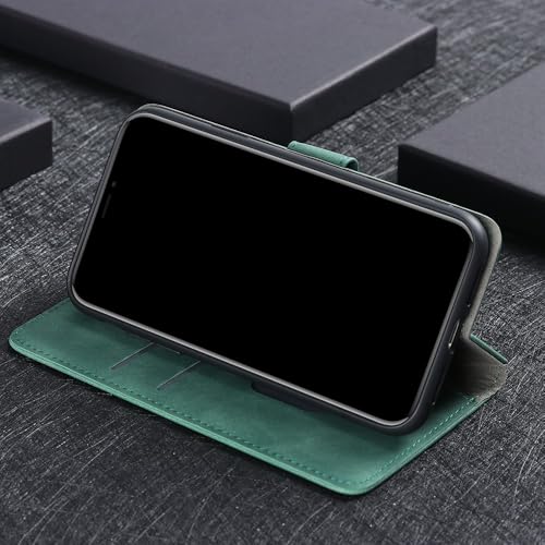 Coque Samsung A23 4G/5G en cuir vert pour ranger vos cartes en sécurité