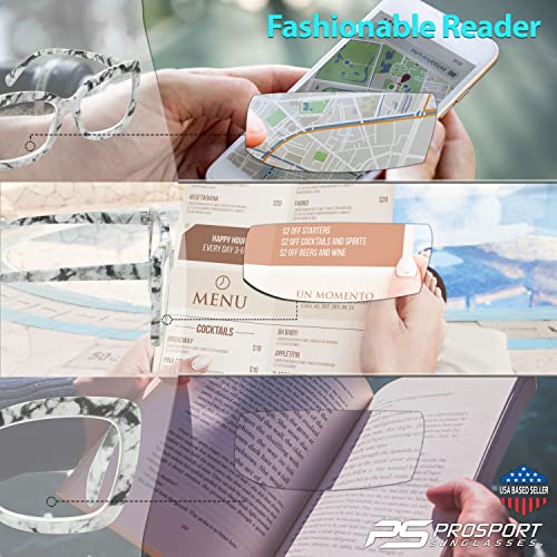 Image of proSPORT Women Cat-Eye Reading Glasses Full Lens Readers NOT BIFOCAL