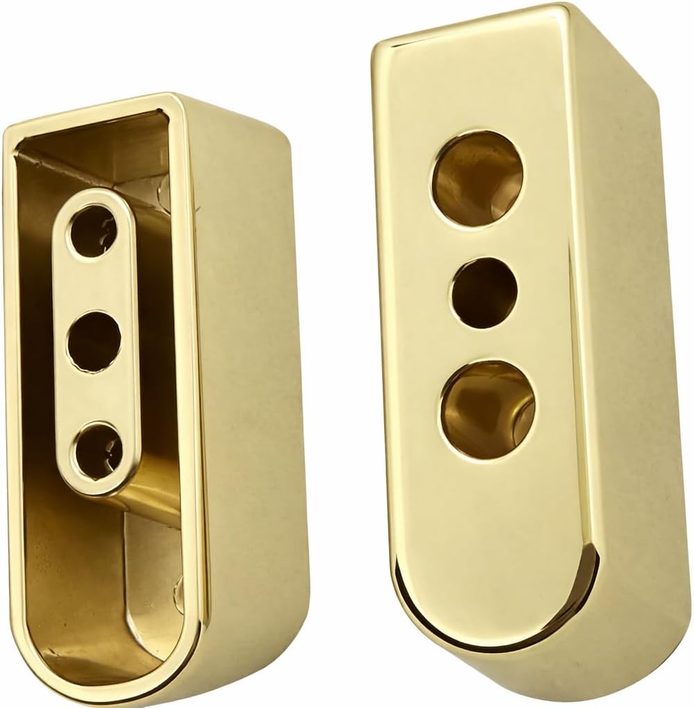 2X Gold-Plated 1911 Magazine Base Pads â.“ Fits All Kim Pro Tac-Mag Full Size .45 ACP 8-Round Magazines Screws Included