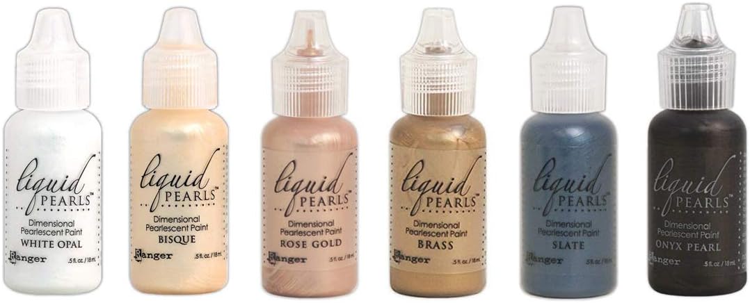 Pearls Ranger Dimensional Pearlescent Paint, Set of Six Colors Bundle (Vintage)