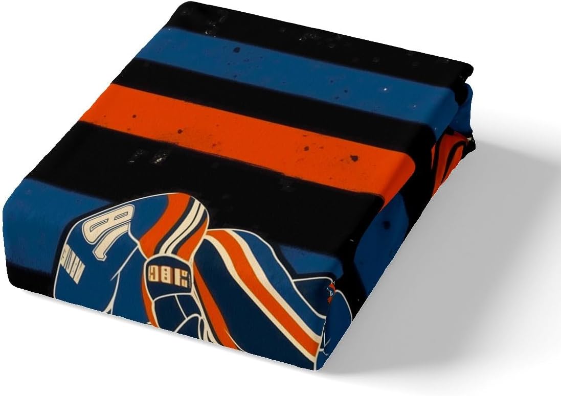 jejeloiu Ice Hockey Duvet Cover Toddler Size Kids Ice Sports Games Comforter Cover Set for Boys Girls Teens Hockey Player Bedding Set Breathable Puck Hockey Bedspread Cover Winter Sports Quilt Cover