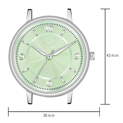 Image of Acnos 6 Colors Dial Leather Strap Quartz Analog Watch for Women - Classic & Stylish