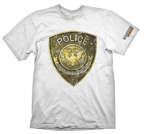 Battlefield Hardline Police T-Shirt - White - Size L (Electronic Games) [Importación Inglesa]