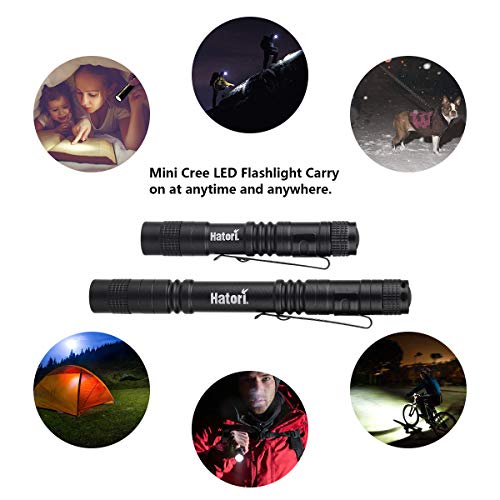 LED Mini Flashlight, Bright Small Handheld Pocket Flashlights Tactical High Lumens Pen Light for Camping, Outdoor, Emergency, 3.55 Inch - Thumbnail 5