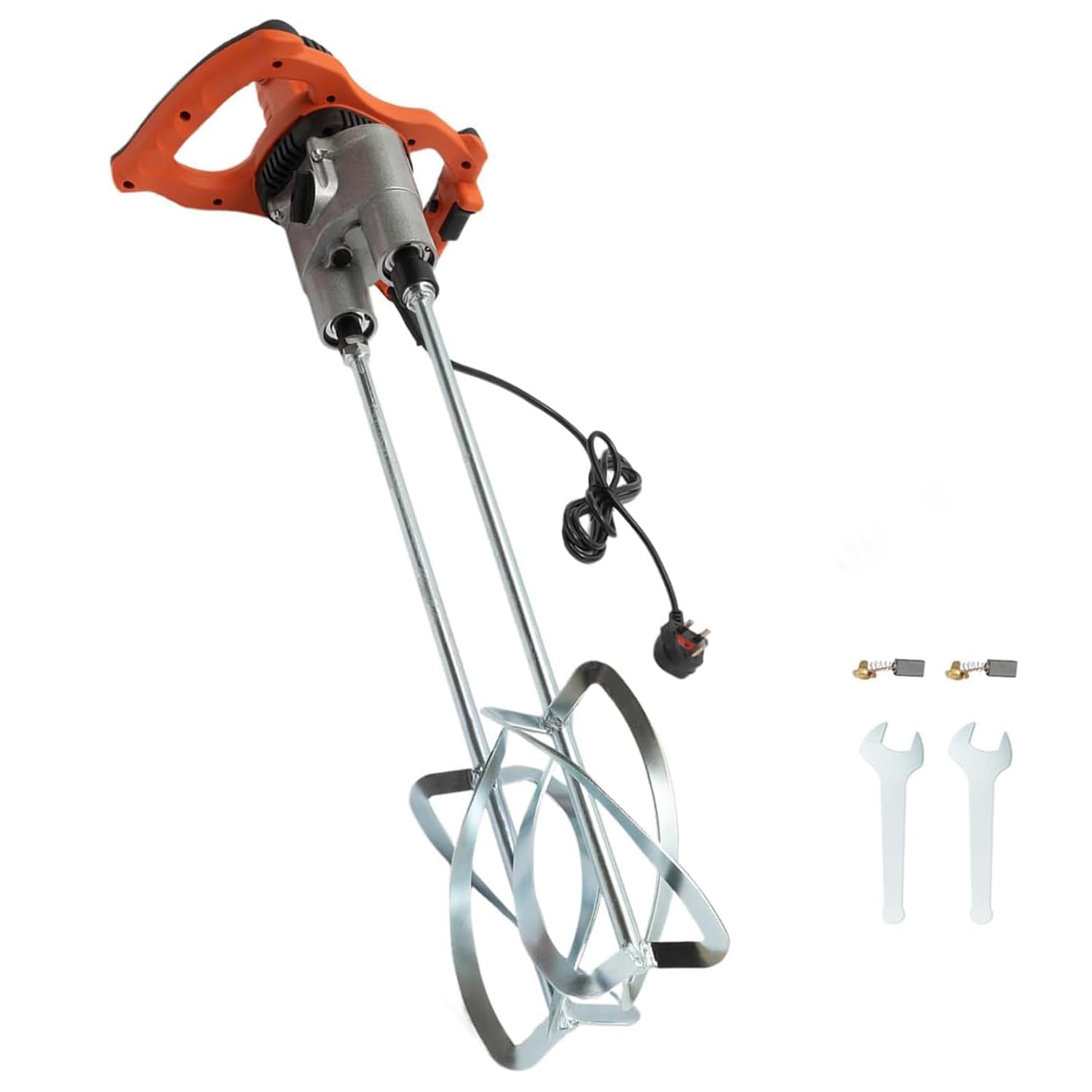 Mezclador de cemento eléctrico de mano, mezclador de concreto portátil de 1800 W, 6 velocidades ajustables para lechada, yeso, mortero, pintura, mezcla de pegamento