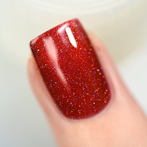 Image of ILNP Stopping Traffic - Fire Engine Red Holographic Nail Polish