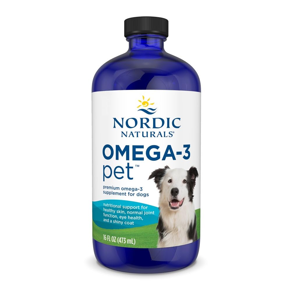 Nordic Naturals Omega-3 Pet Unflavored - 16 oz - 1380 mg Omega-3 Per Teaspoon - Fish Oil for