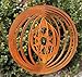 Produktbild DW Edelrost Windspiel Sonne Garten Spiralen Fenster 18cm Terrasse Kreis Deko Hänger