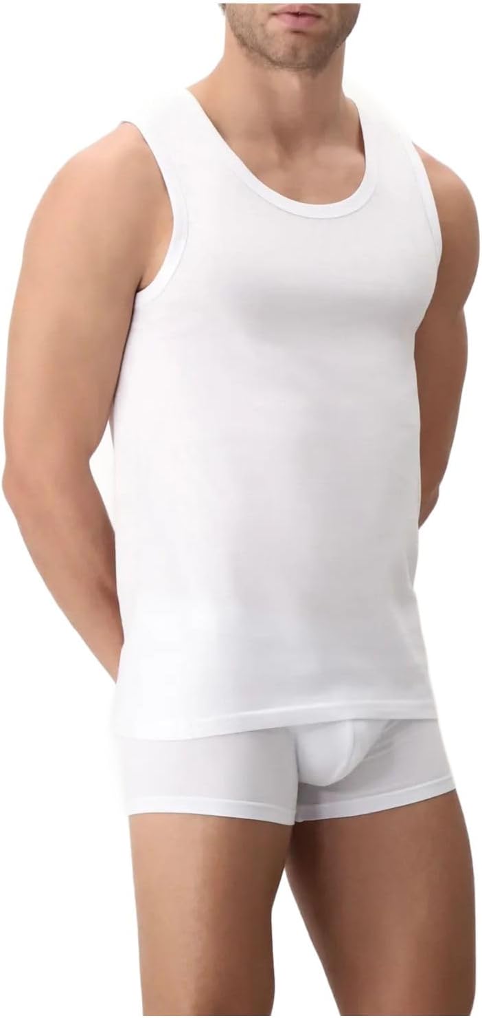 CAGI 6 Tank Top Tank Top Men Wide Shoulder Art 1106 White 100% Cotton 4 5 6 7 8, 6