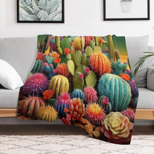 Couverture flanelle cactus chaude résoud le problème des soirées fraîches - 3