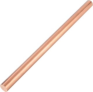 Pure Copper Round Rod 5/8"Dia 13"Length Bare Copper Cu Metal Rod for DIY, Industry, Decoration (5/8x13inch, 1Pcs)