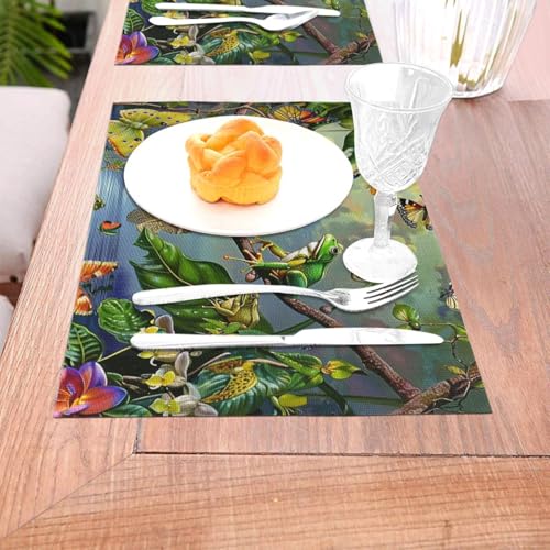 Set de table grenouille résistant à la chaleur et imperméable x6 - 6