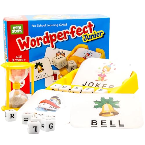 Image of Mini Steps Spelling Flash Cards Game for Kids - 2-in-1 Educational Matching Letter Game for Boys & Girls (Ages 3-8)