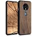 Produktbild kwmobile Bumper Handyhülle kompatibel mit OnePlus 7T - Holz Hülle Handy Case Cover Dunkelbraun