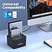 FIDECO Hard Drive Docking Station, USB 3.0 SATA HDD Docking Station for 2.5 & 3.5 inch SATA HDD/SSD, Dual Bay, Support Offline Clone and UASP