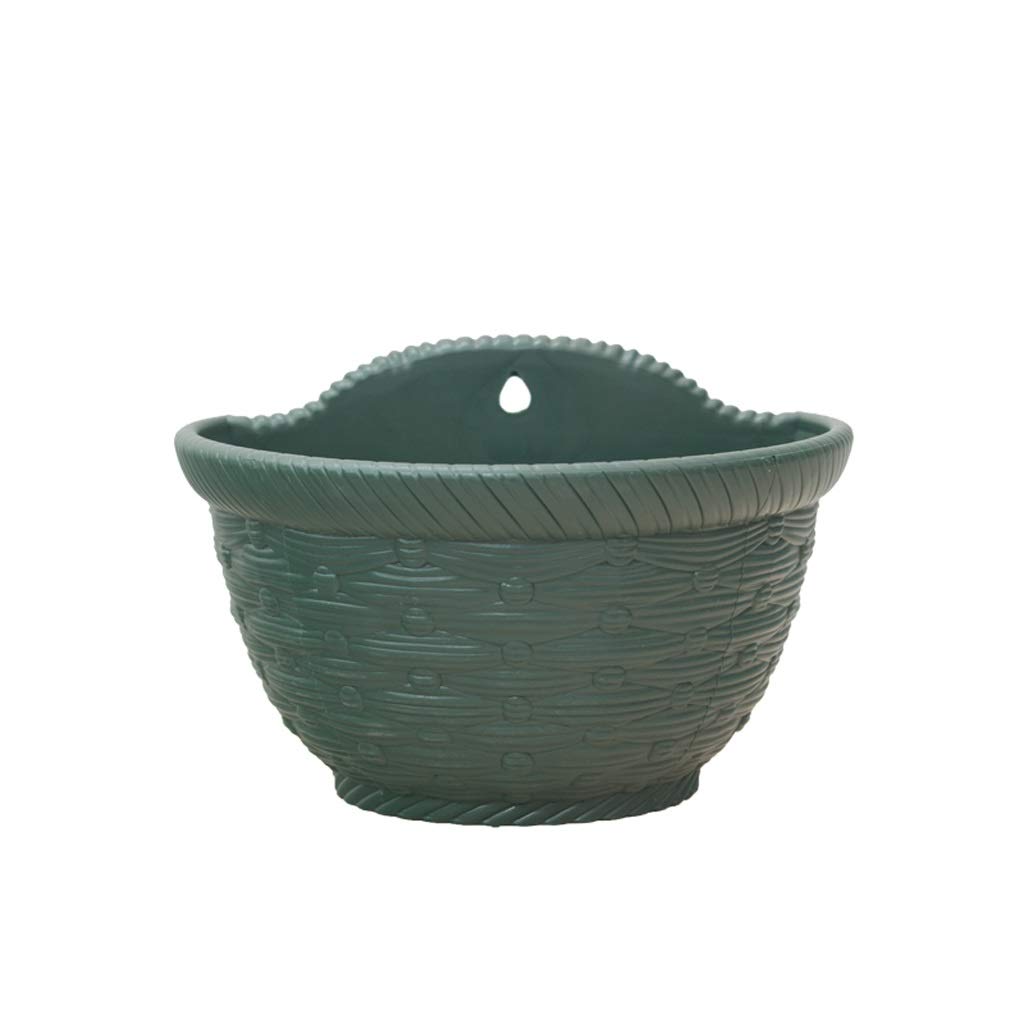 Tenture pot de fleurs au design vert foncé pour aménagement chic