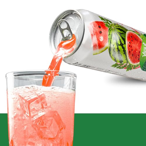 Image of VINUT 100% Watermelon Juice, No Added Sugar, Not From Concentrate, 16.9 fl oz (500 mL) Can, Pack of 6
