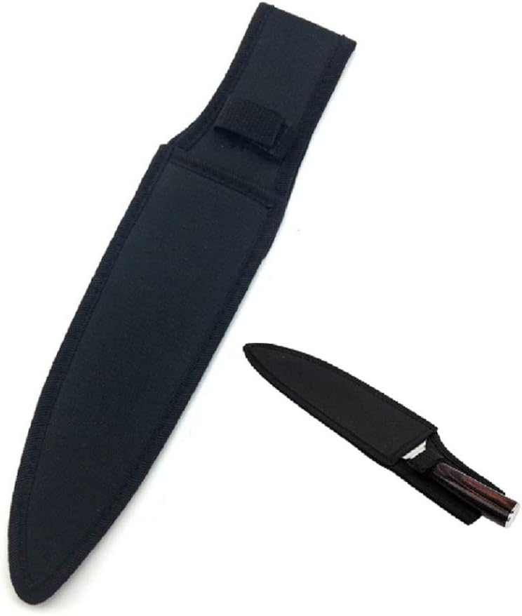 8" Santoku Knife Scabbard Sheath Sande knife Sheath (Black Nylon)