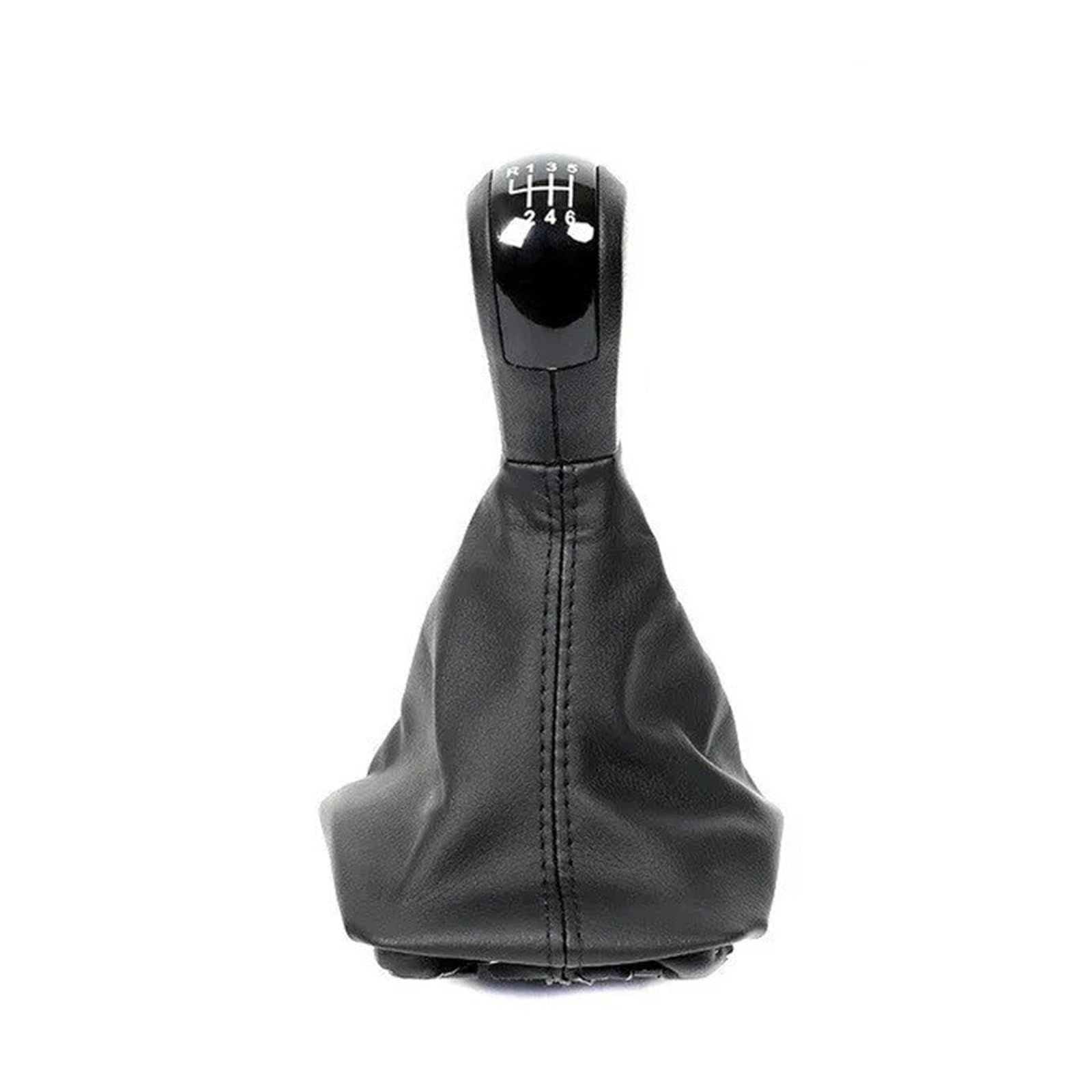 SAUANMNKTP Gearshift Knob for Skoda for Octavia 2 for A5 2004-2010 MT Car Gear Shift Knob Gaiter Boot Case Shifter Lever(6-Speed)