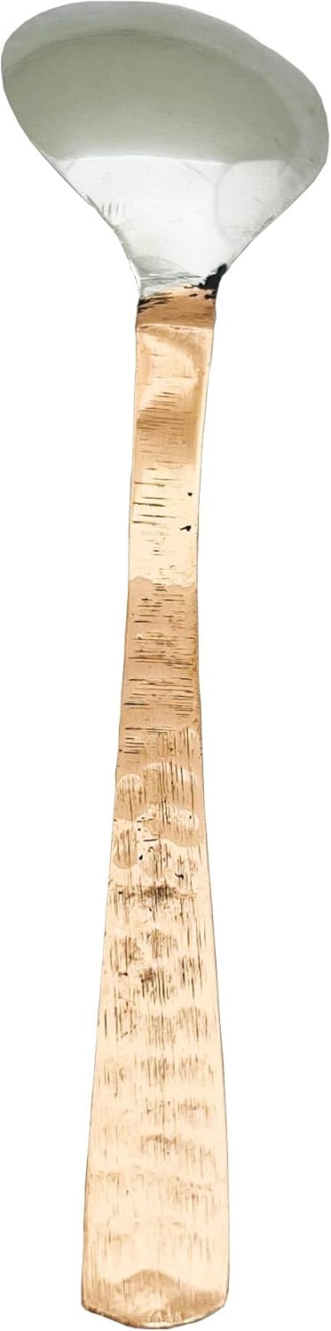 Shiv Shakti Arts Pack of 1 Steel Copper Spoon for for Coffee/Tea Purpose Length-14.5 cm