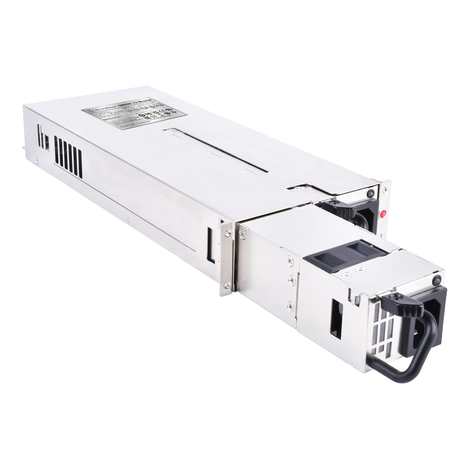 SilverStone Technology Gemini GM400-1UB Cybenetics Bronze 400W 1U redundant Power Supply, SST-GM400-1UB, TAA Compliant