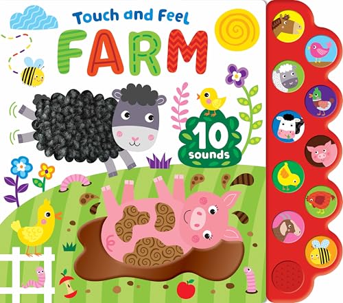 Image of Touch and Feel – Farm Sounds – 10 Button Board Book Perfect for Toddlers and Preschoolers, Ages 2 and Up