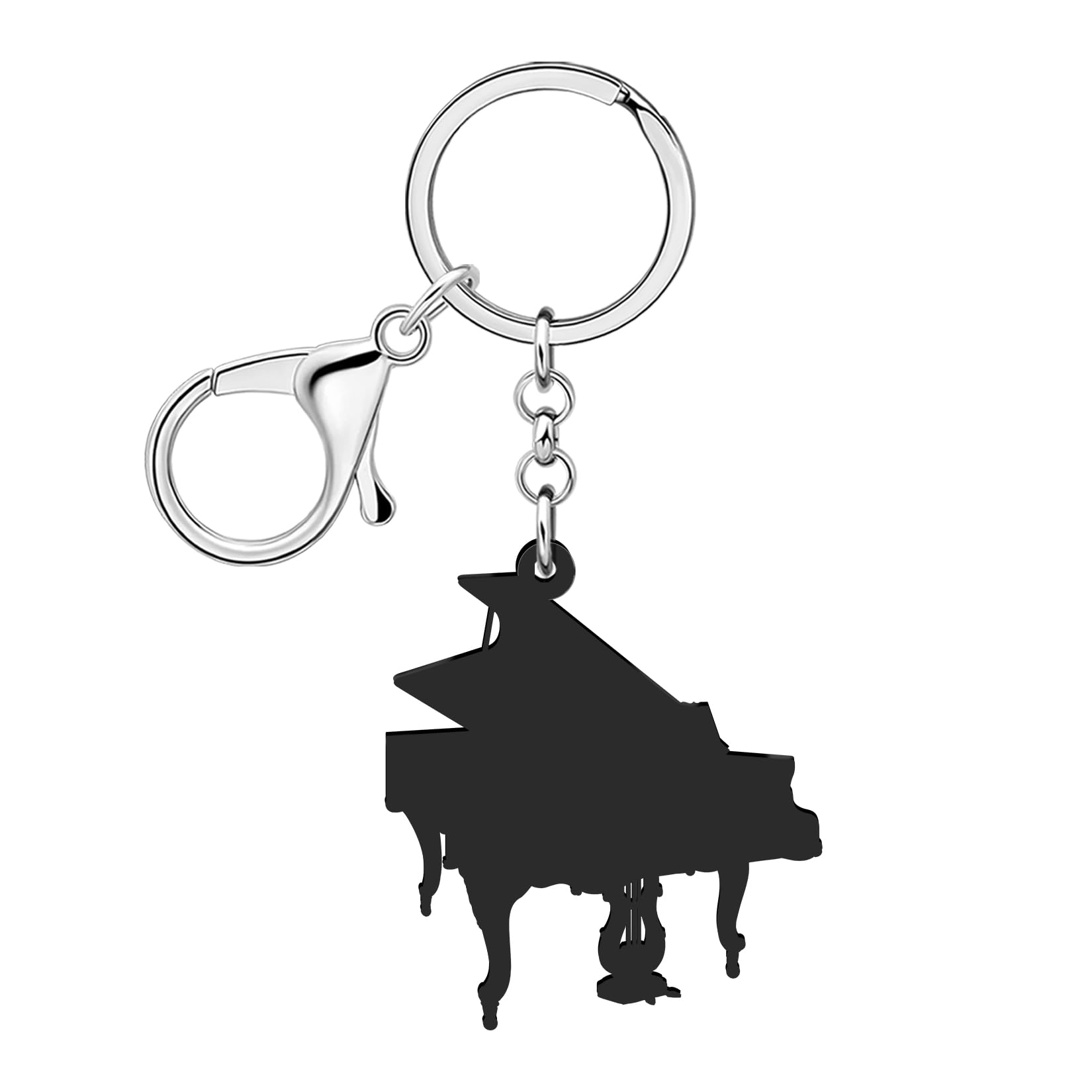 Acrilico Pianoforte Portachiavi Regali Amante Musica per Pianoforte Giocatori Insegnante Musicisti Donne Ragazze Borsa Accessori Zaino Charms