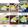 SnapFresh Cordless Electric Scissors, 4V Electric Mini Box Cutter, Carpet & Cardboard Cutter Tool with a Replacement Blade/Charger, Rotary Cutter for Cardboard Packages Leather Plastic (Green) #2