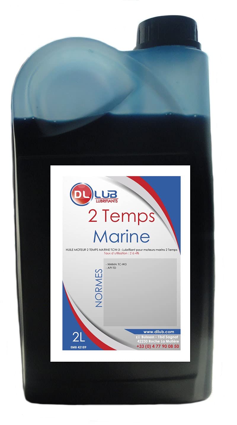 DLLUB - HUILE MOTEUR 2 TEMPS MARINE TCW-3-2 litres