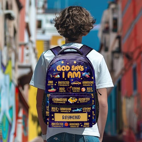 Personalized Backpack - Bible Armor Of God Backpack - Travel Backpack, Bookbag (God Says I Am)4