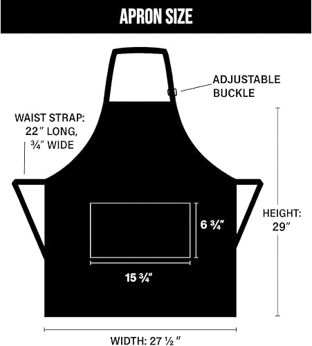 Miniatura 2 de Divertido delantal de parrilla para hombres  Embalaje de regalo de lata de cerveza  Divertido regalo de barbacoa para papá, marido o amigo  Lona