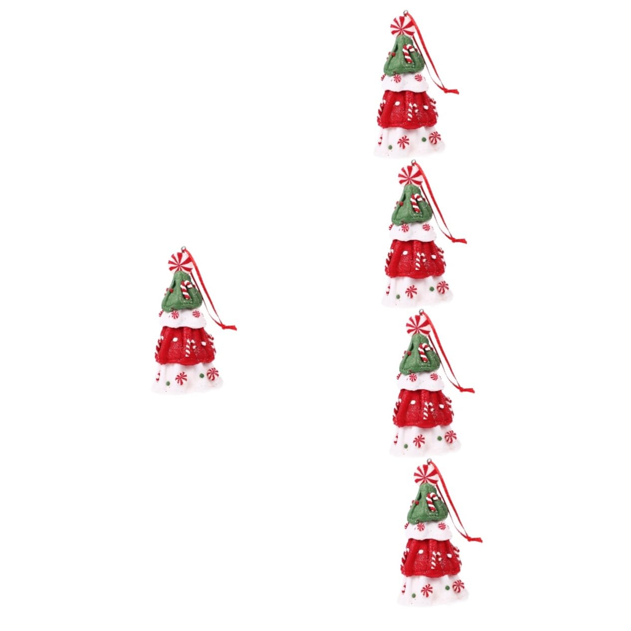 PRETYZOOM 5St Christbaumschmuck weihnachtsdeko christbaumfiguren Weihnachten hängen Weihnachtsanhänger Weihnachtsbaum-Hängeornamente Weihnachtsbaumschmuck zum Aufhängen weichen Lehm