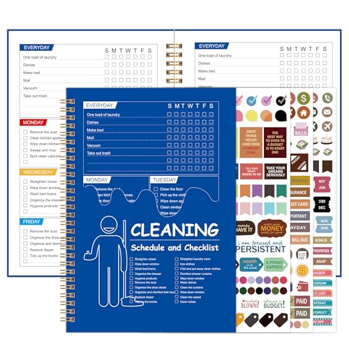 Cleaning Schedule and Checklist, Undated Daily and Weekly Househo...
