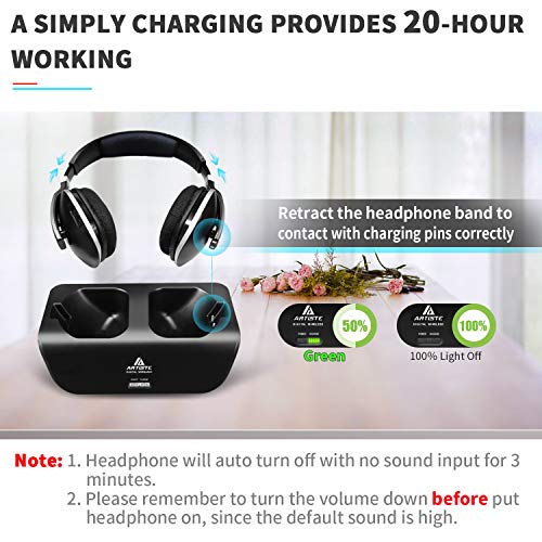 ARTISTE Funkkopfhörer, 2,4GHz TV Kopfhöre – Bild 3