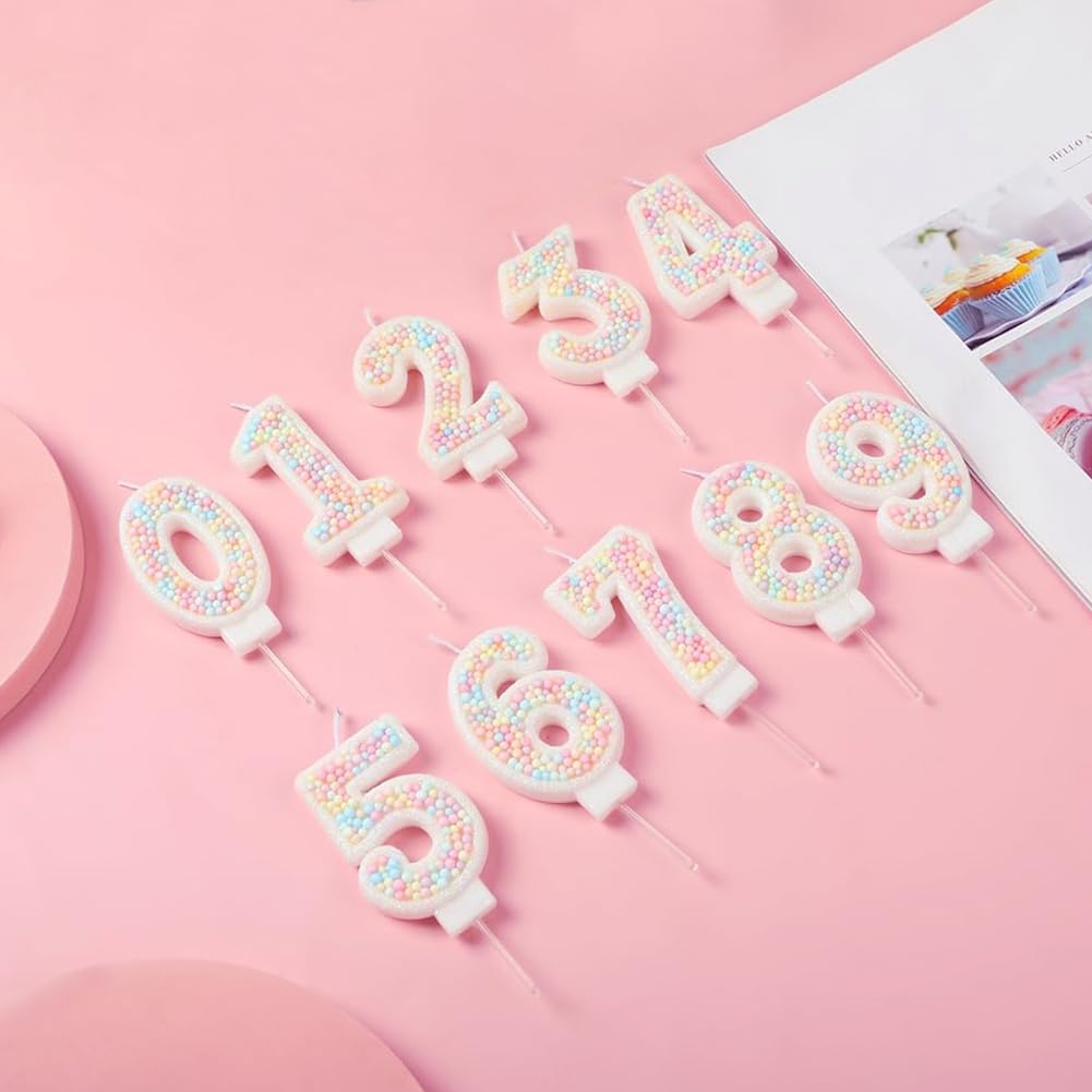 Amazon.co.jp: Sweety カラフルキャンディ型 数字ケーキキャンドル