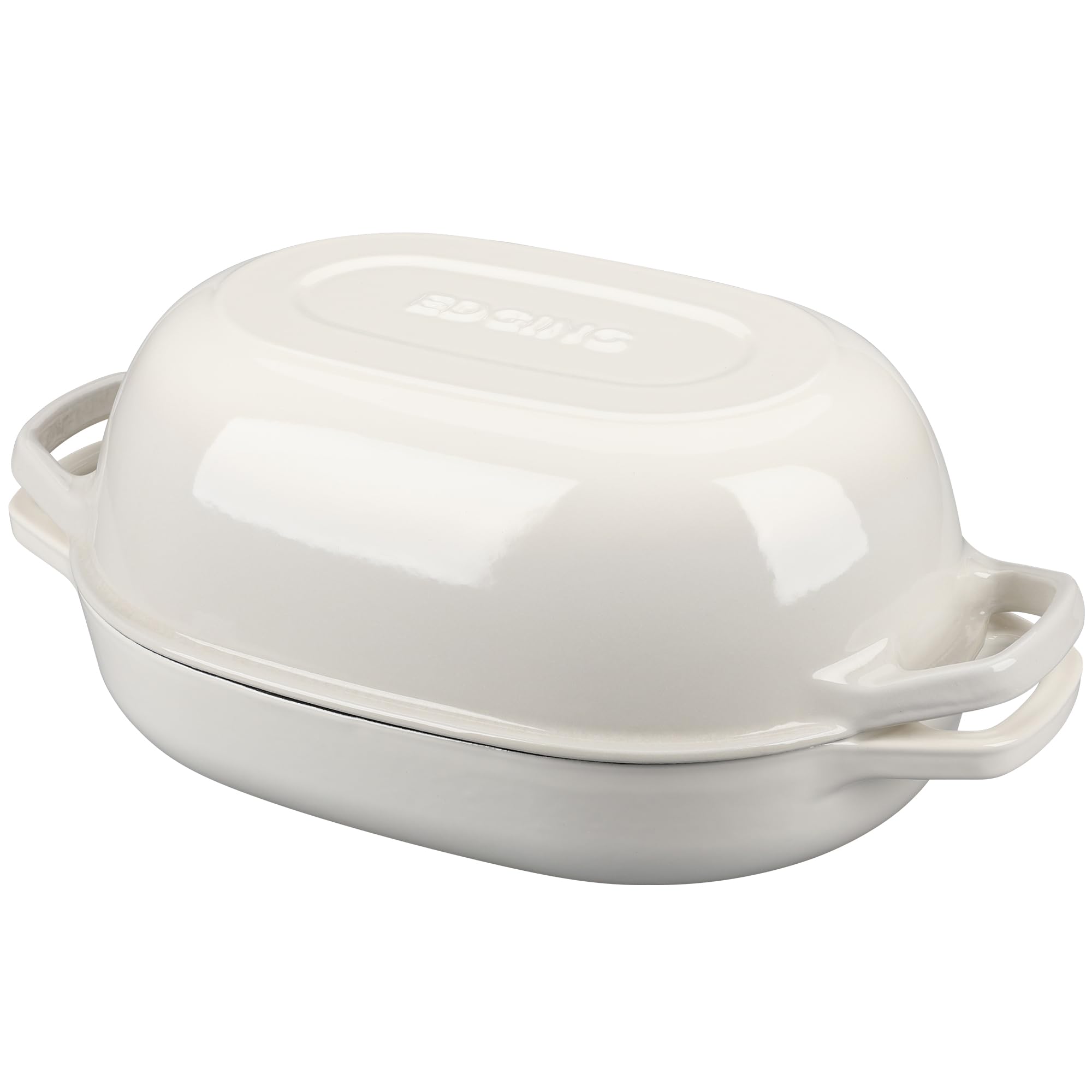 EDGING CASTING Oval Dutch Oven White
