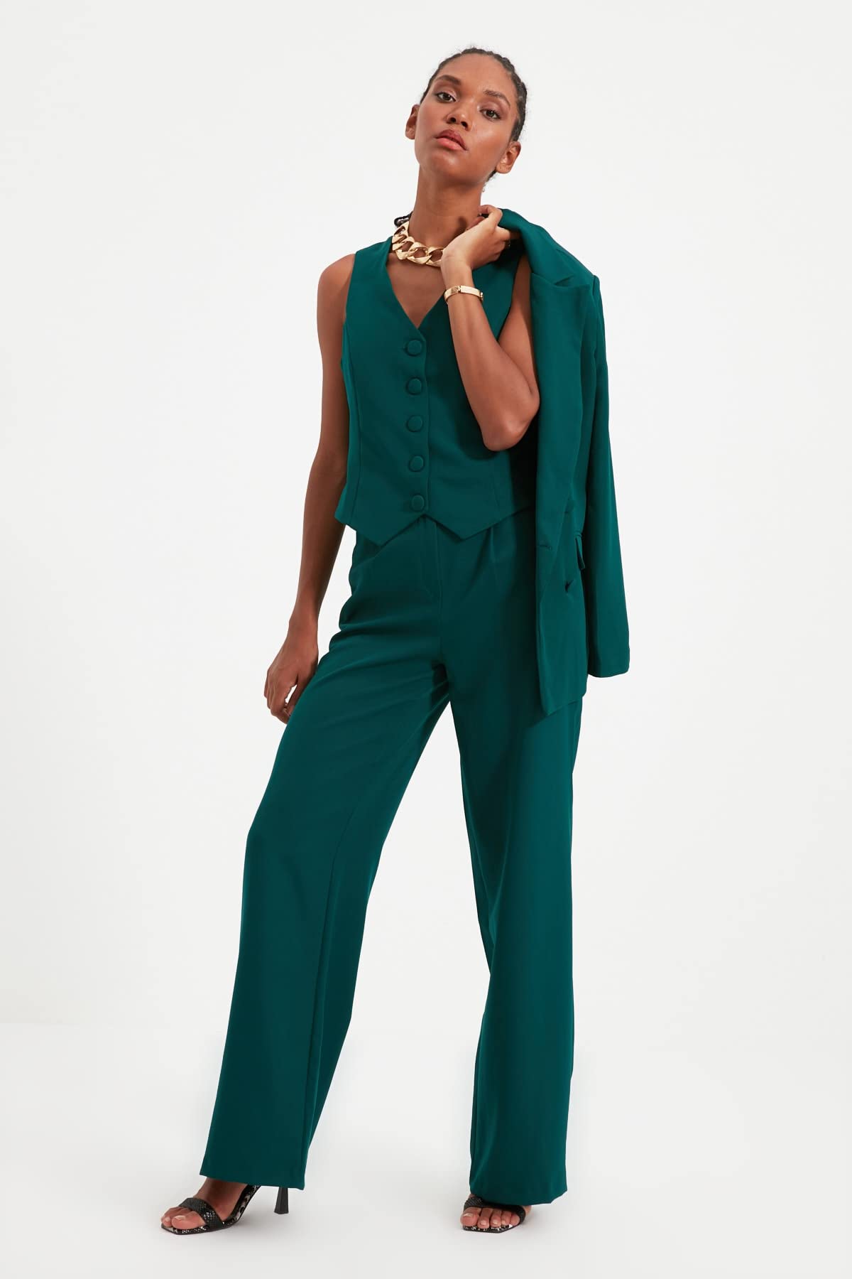 TRENDYOL Damen Pants Trendyol Wide Leg Hose