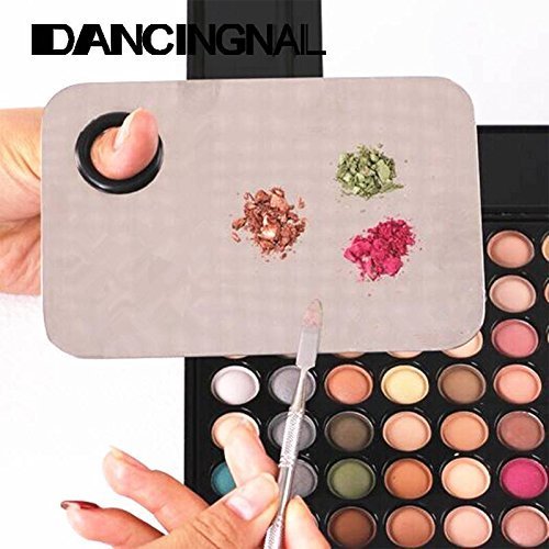Miniatura 6 de Onwon Paleta de maquillaje cosmético profesional profesional de acero inoxidable para mujer, sombra de ojos, paleta de maquillaje con espátula