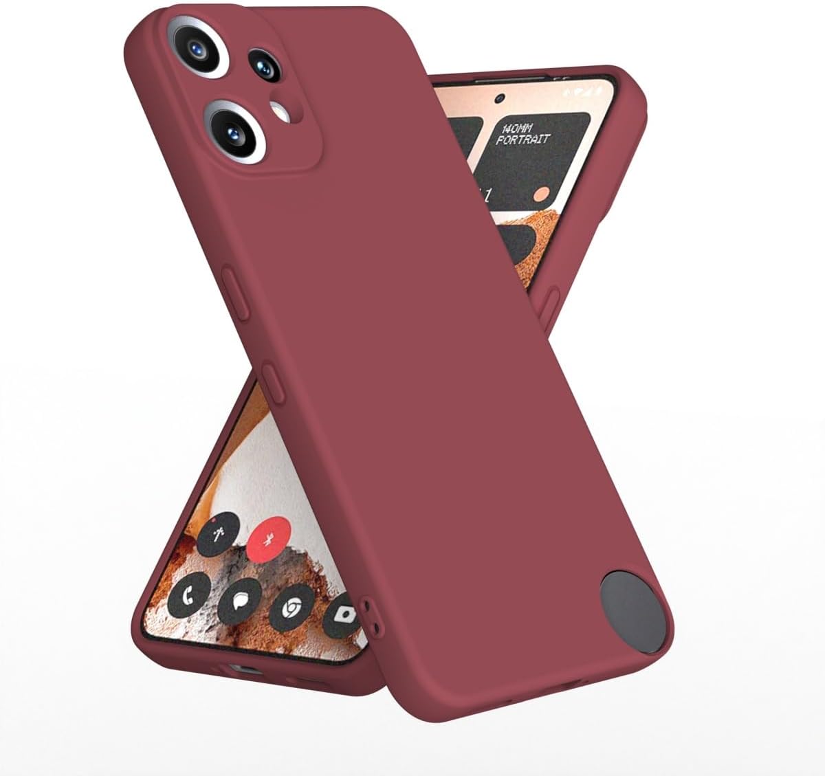 Liquid Silicone Case for Nothing CMF Phone 2 Pro, Protective Cover [Anti-scratch, Anti-fingerprint, Anti-shock], Soft and Slim Bumper Cover Shell. Red