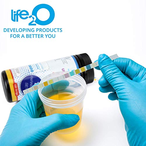 Comprehensive 14-in-1 Urine Test Strips 100ct | Urinalysis Dip-Stick Testing Kit | Ketone, pH, Blood, UTI, Protein | Keto Alkaline Diet, Ketosis, Kidney Infection & Liver Function | Free e-Book Inside