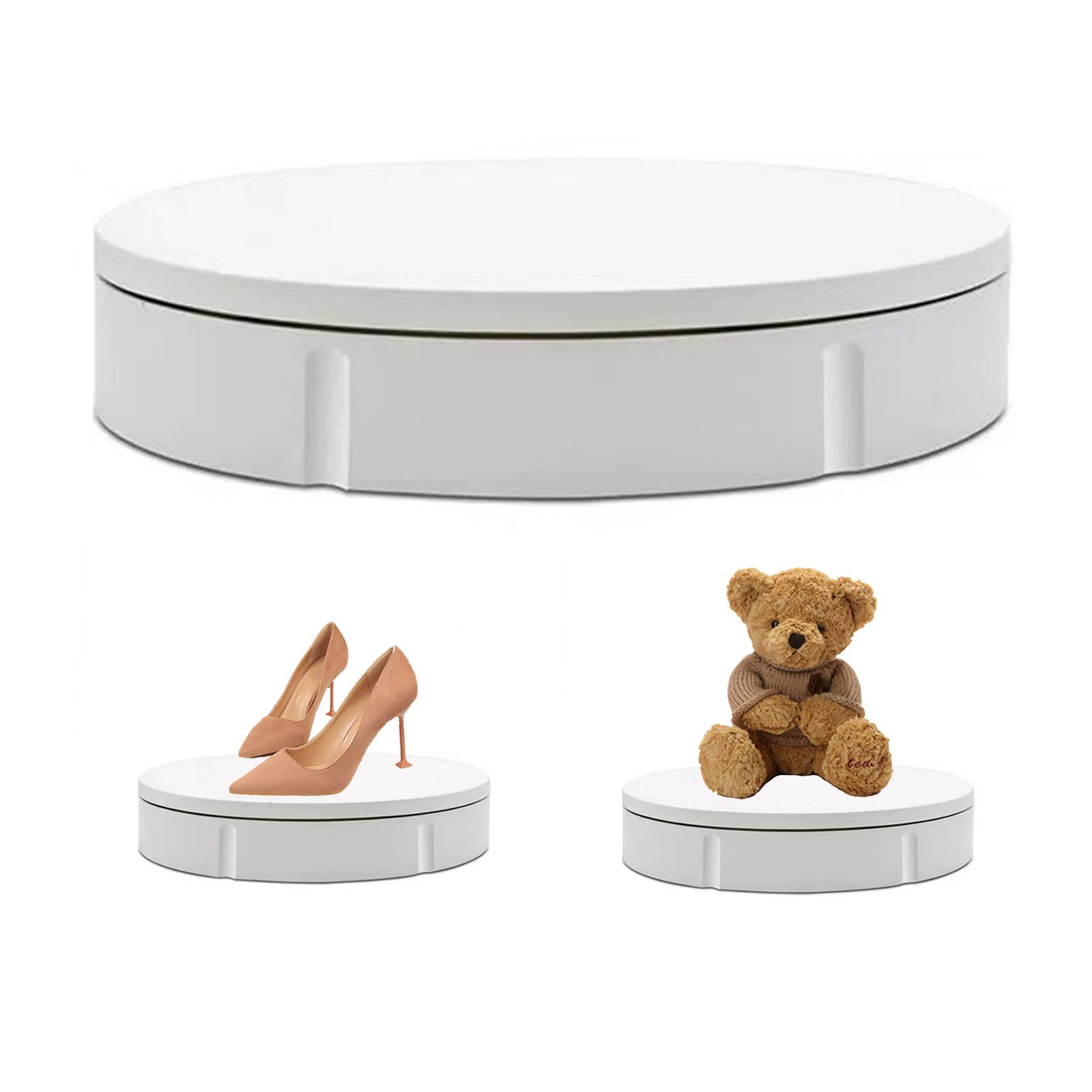 Eiwitany Electric Rotating Display Turntable, Ideal for Photography Use, Supports Up To 100kg Load, for Large Supermarkets,Showcases