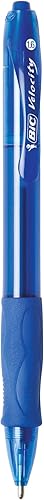 Vista 13 de BIC Velocity Bold Bolígrafo retráctil con trazo grueso de 0.06 pulg, color negro, 12 unidades, Azul